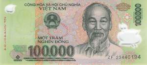 Vietnam p122s 100000 Dong 2023